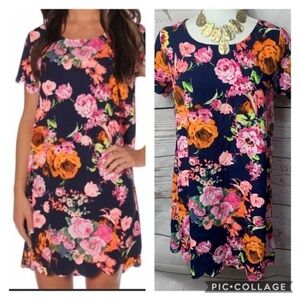 NWOT 12 PM By Mon Ami Floral Shift Dress